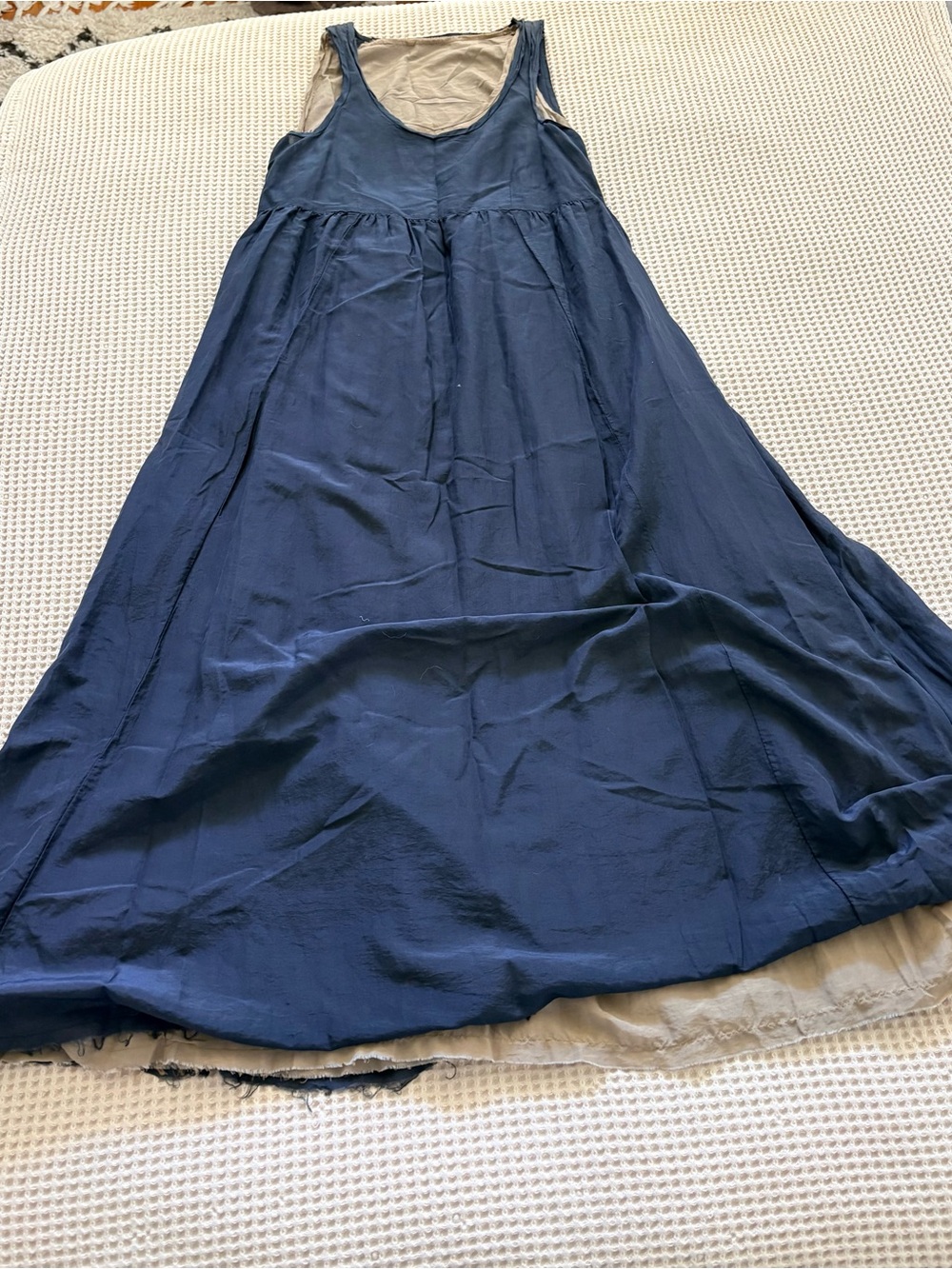 CP Shades Black/Tan Sleeveless Maxi Dress